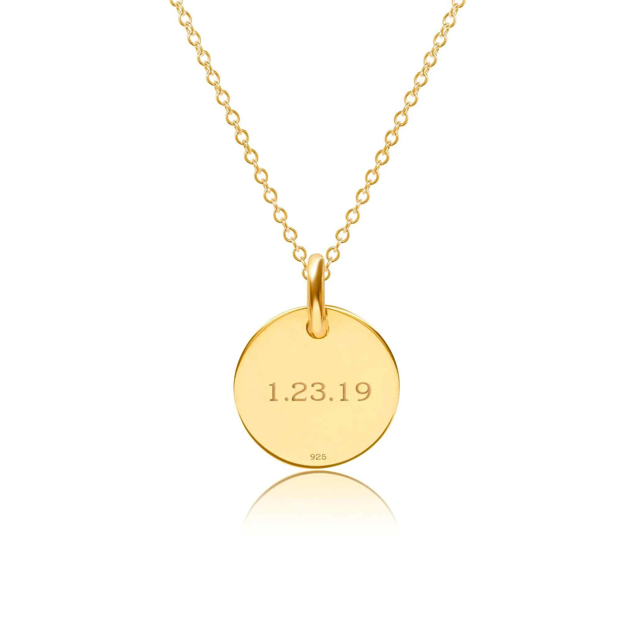Gold Engravable Adoption Charm