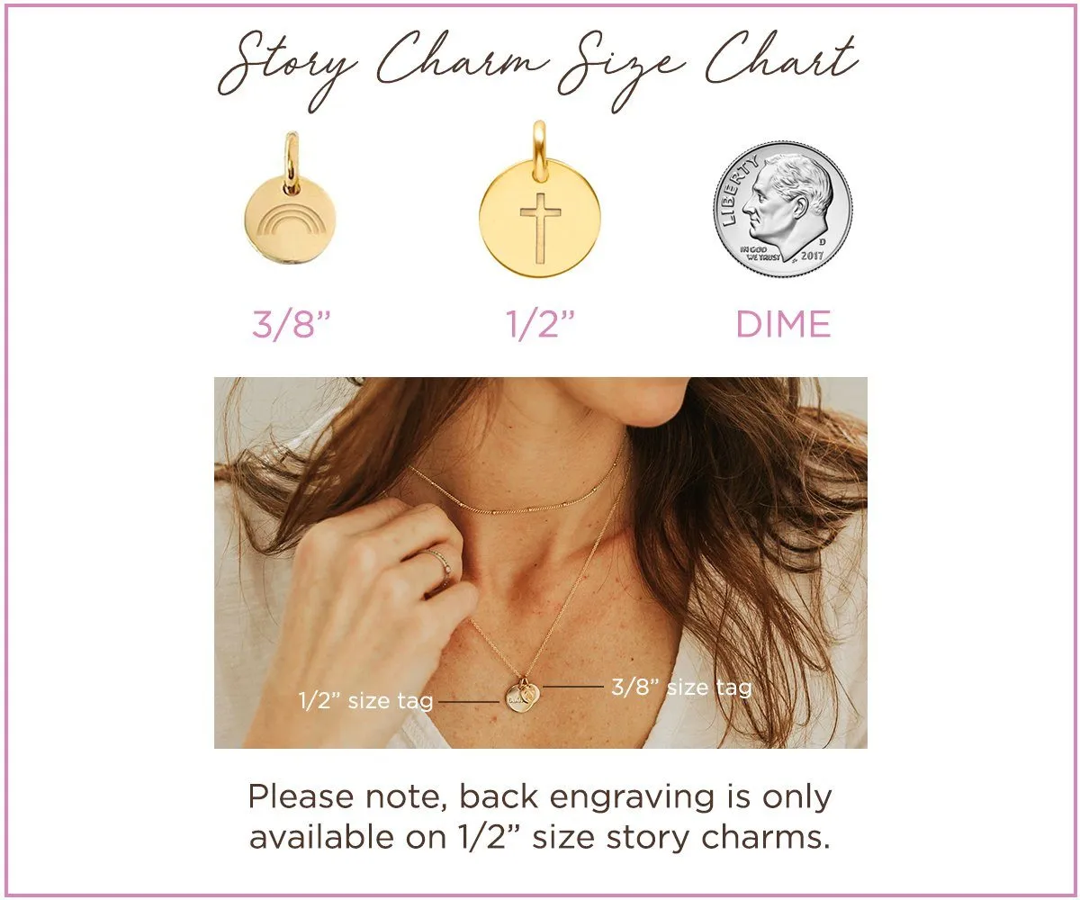 Gold Engravable Adoption Charm