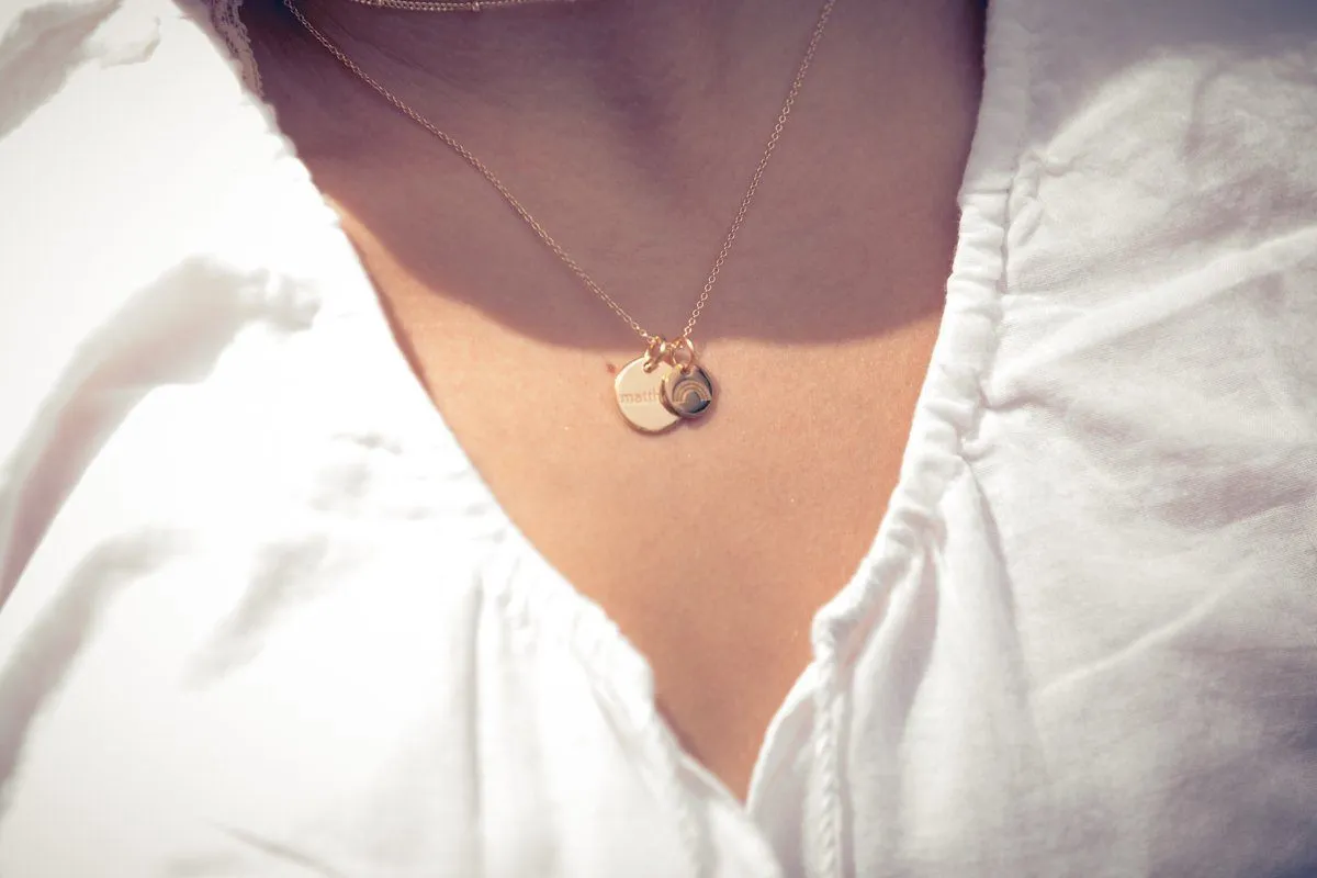 Gold Engravable Adoption Charm