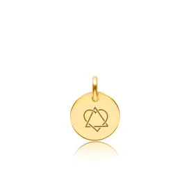 Gold Engravable Adoption Charm