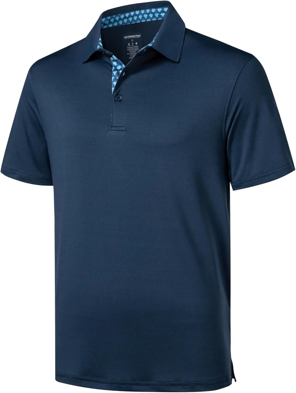 Golf Polo Shirts for Men Short Sleeve Moisture Wicking Dry Fit Performance Designed Collared Solid Casual Polo Shirt