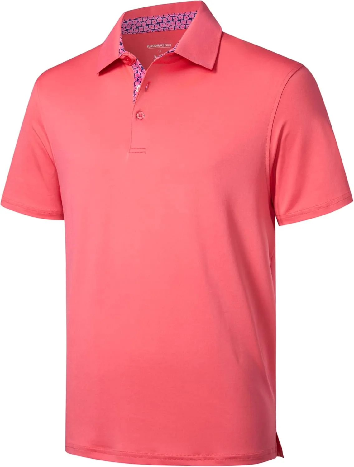 Golf Polo Shirts for Men Short Sleeve Moisture Wicking Dry Fit Performance Designed Collared Solid Casual Polo Shirt