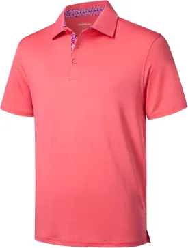 Golf Polo Shirts for Men Short Sleeve Moisture Wicking Dry Fit Performance Designed Collared Solid Casual Polo Shirt