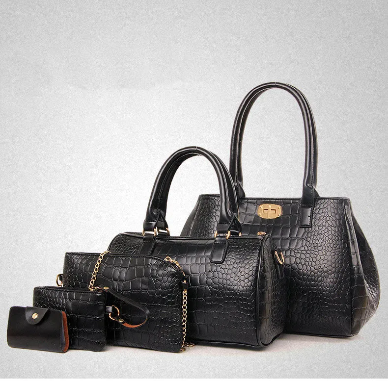 H1767 - Korean fashion crocodile pattern Handbag