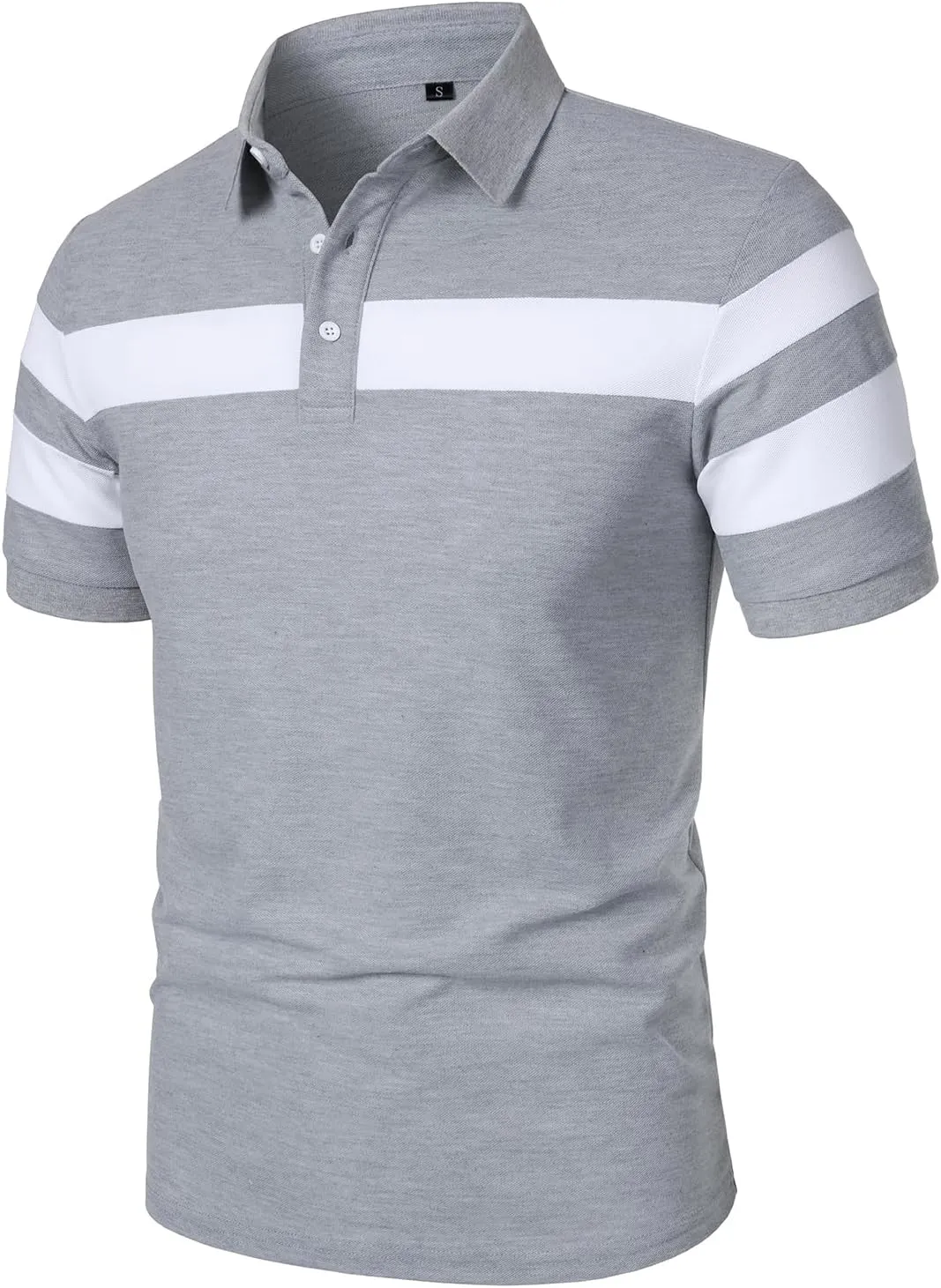 HOOD CREW Mens Short Sleeve Polo Shirts Stylish Design Summer T Shirt