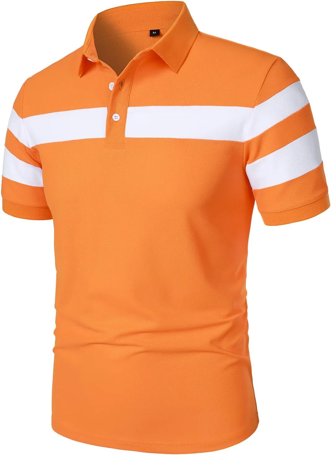 HOOD CREW Mens Short Sleeve Polo Shirts Stylish Design Summer T Shirt