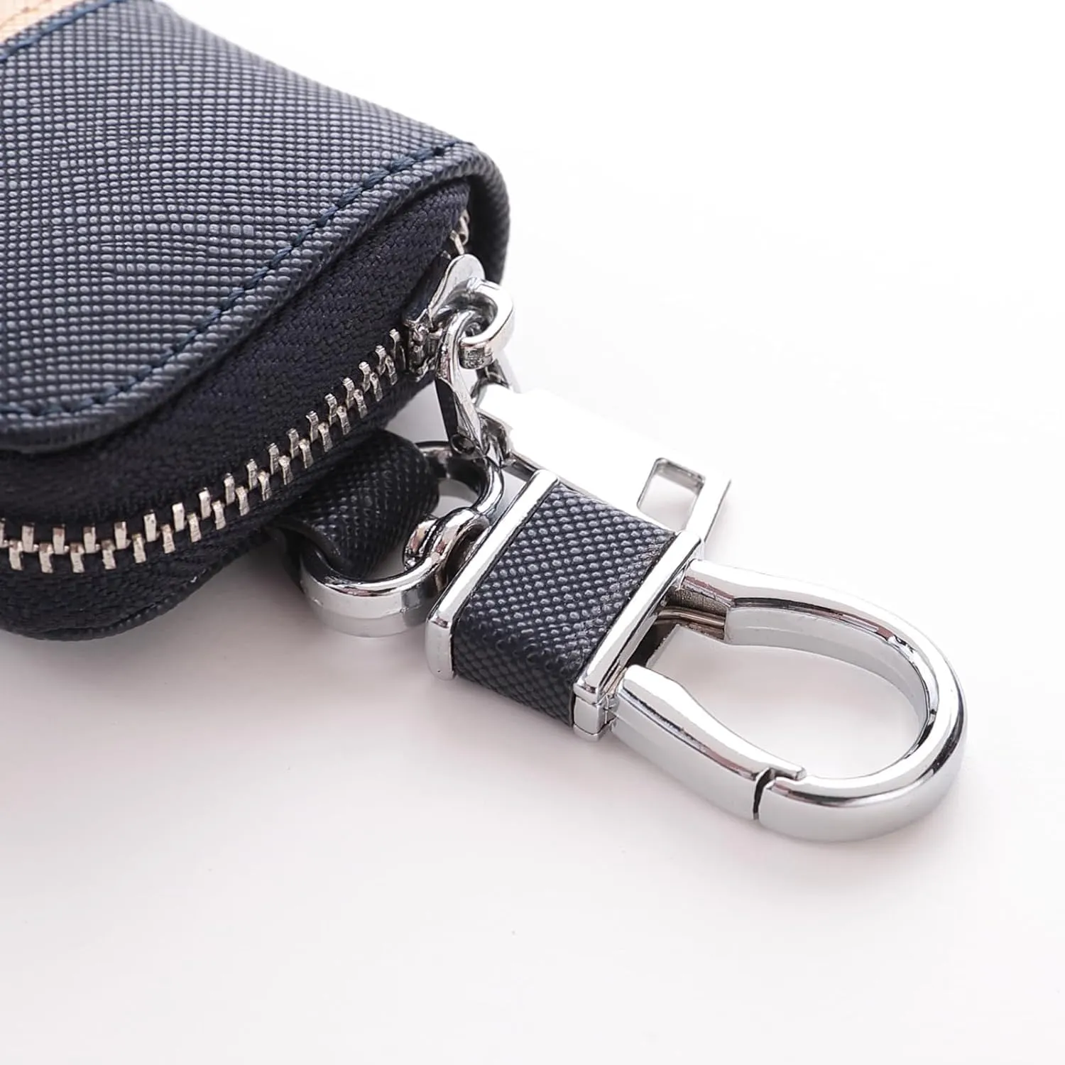 Kuber Industries Key Case|Keychain/Keyring/Key Tag|Car Key Clip, Key Holder, Key Organizer-Pack of 3 (Blue)