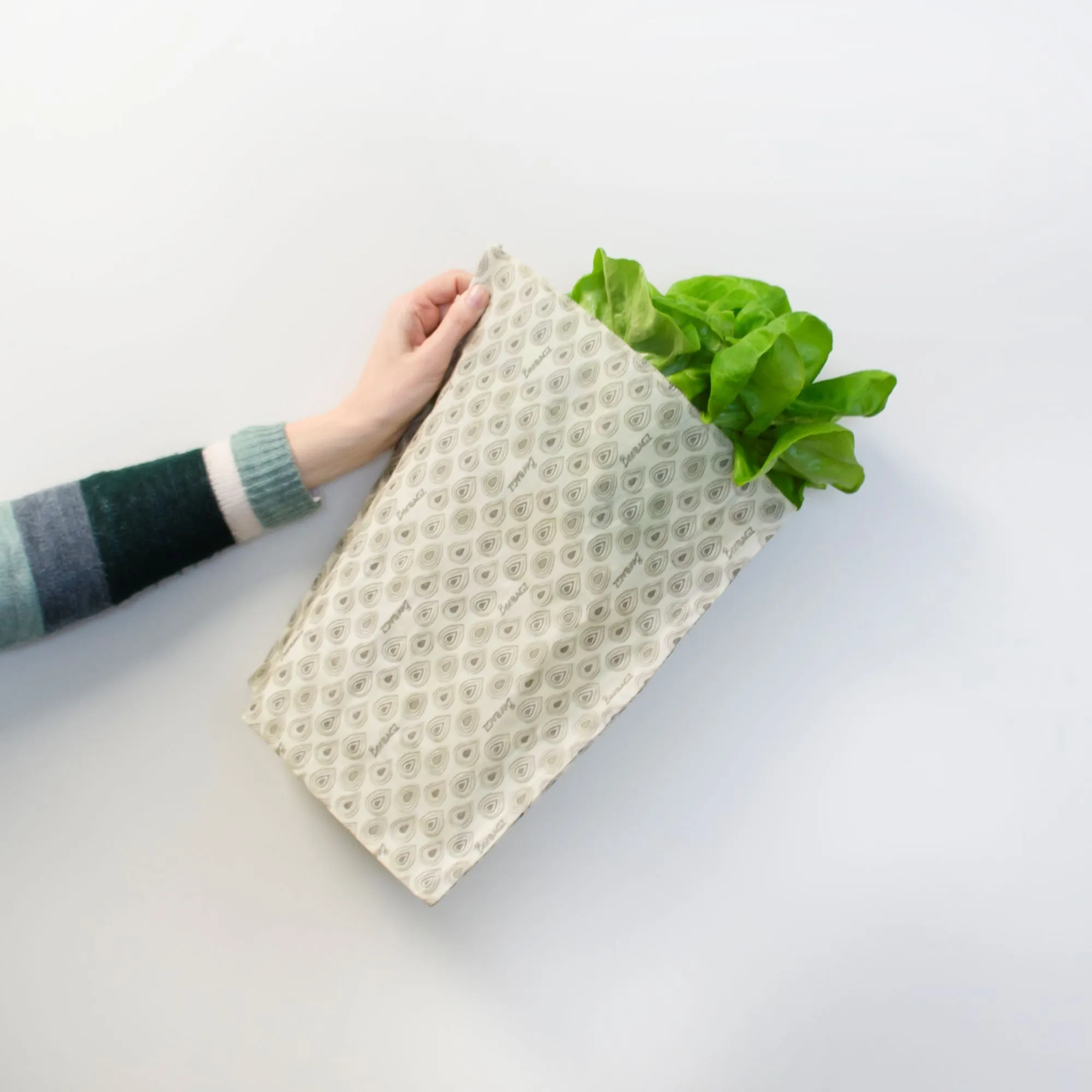 Large Pack of 3 - Reusable Beeswax Wrap Food Storage Bags