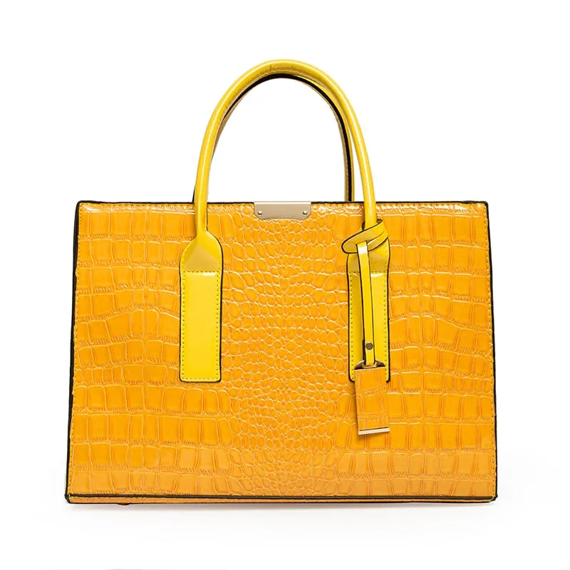 Luxury Womens Bags Designer Crocodile Pattern Shoulder Bag PU Leather Brand Woman Crossbody Casual Handbag  Women Tote Bags Sac