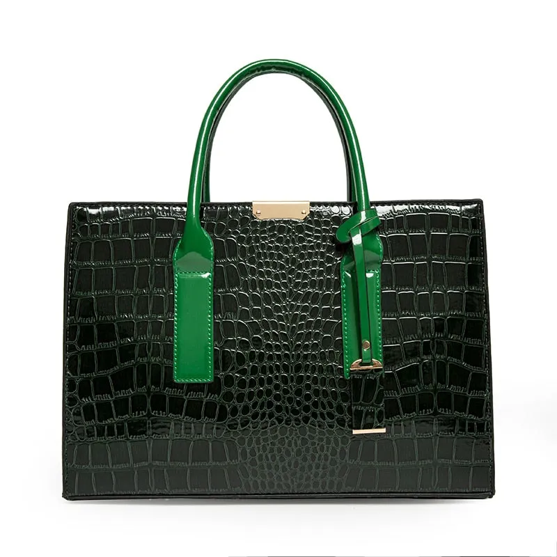 Luxury Womens Bags Designer Crocodile Pattern Shoulder Bag PU Leather Brand Woman Crossbody Casual Handbag  Women Tote Bags Sac