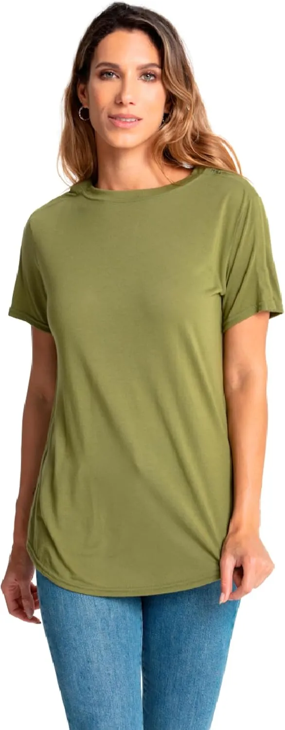 MAI Shoulder Surgery Shirts for Women - Soft Fabric Tear Away Shirt with Premium Snap, Chemo Shirts for Port Access