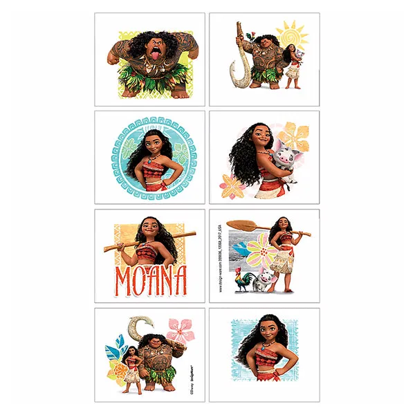 Moana Tattoos 1 Sheet