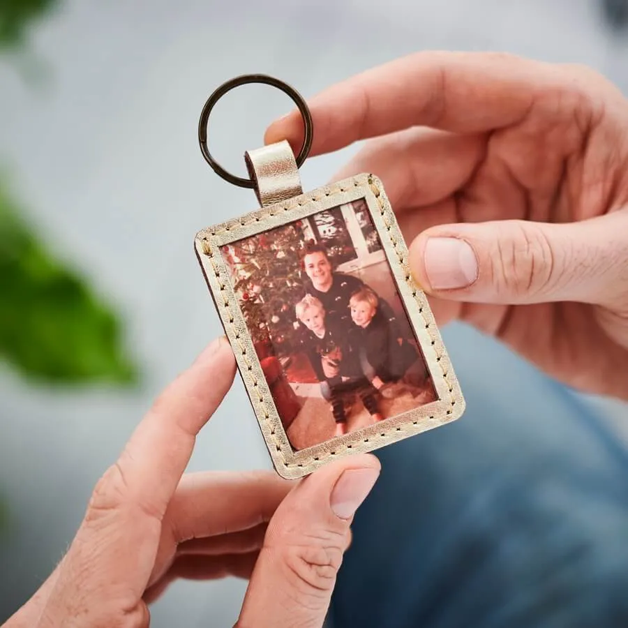 Personalised Leather Key Ring for Mums