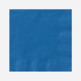 Plain Blue Party Napkins