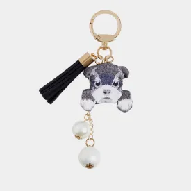 Pooch Bag Charm   Key Fob - Grey