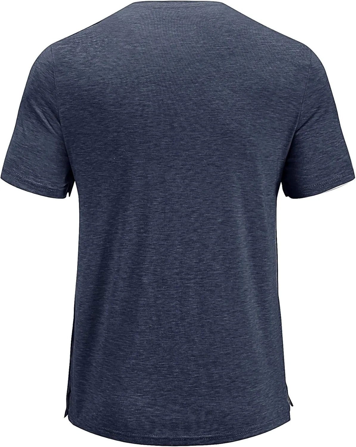 Poriff Men's Post Shoulder Surgery Recovery Shirts Full Tear Away Short Sleeve Snap Chemo Port Access Shirt