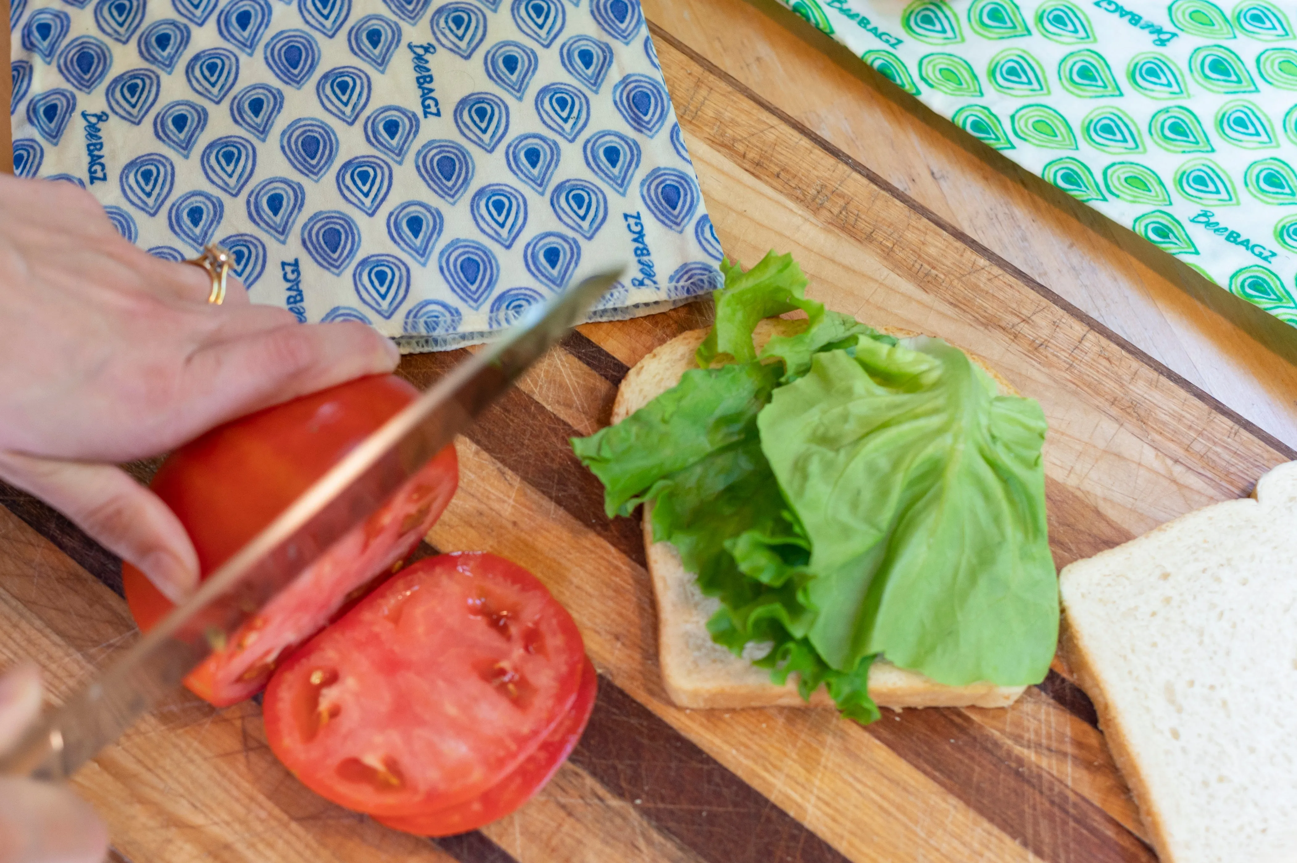 Sandwich Pack of 2 - Reusable Beeswax Wrap Food Storage Bags