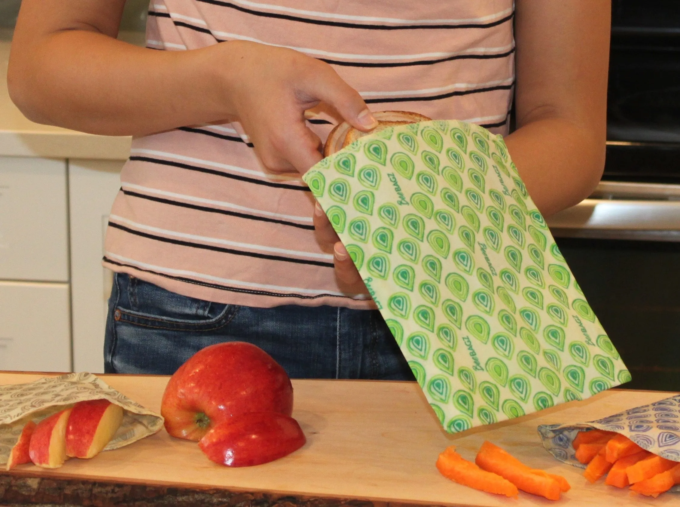 Sandwich Pack of 2 - Reusable Beeswax Wrap Food Storage Bags