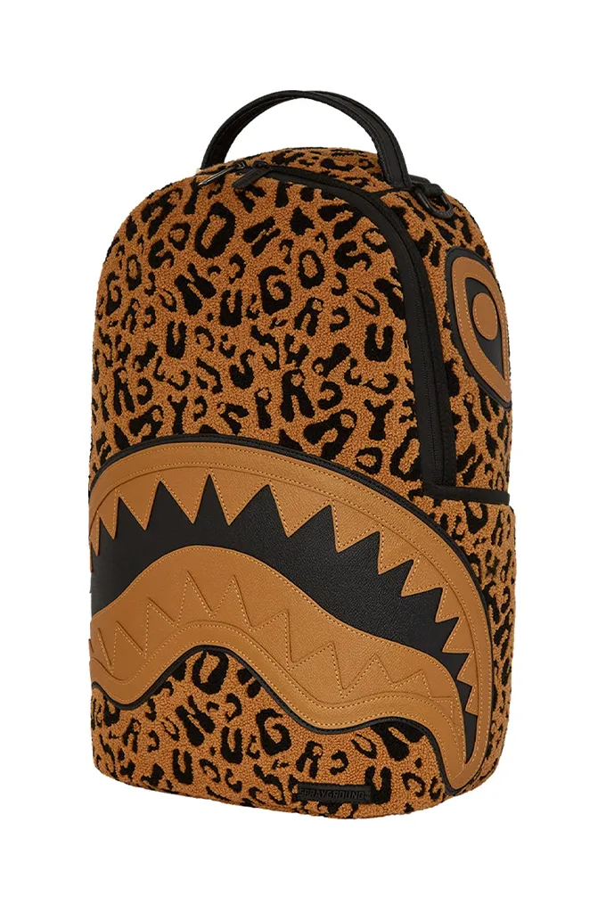 Sprayground Cheetah Chenille DLXSV Backpack