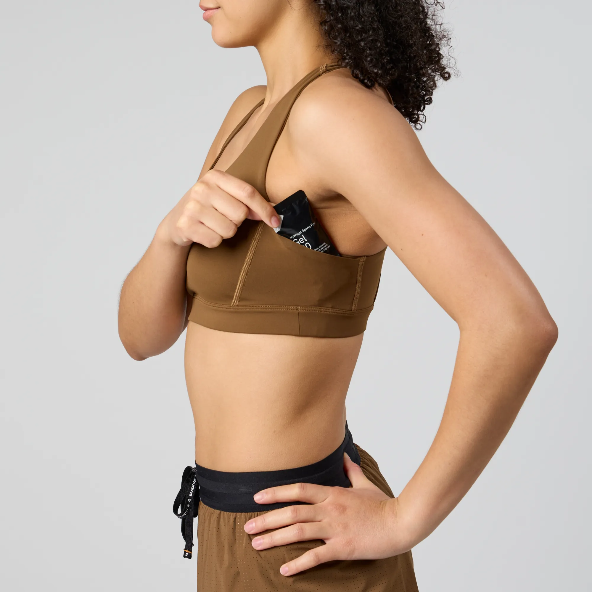 Stamina™ Scoop Neck Run Bra - Nutmeg