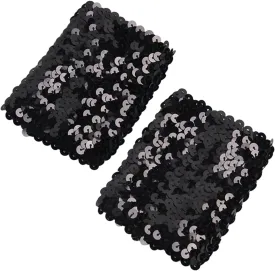 Stylish Stretchy Elastic Arm Sleeves Blingbling Sequins For Party Costume Women's Cuffs Arm Sleeve With Sequins