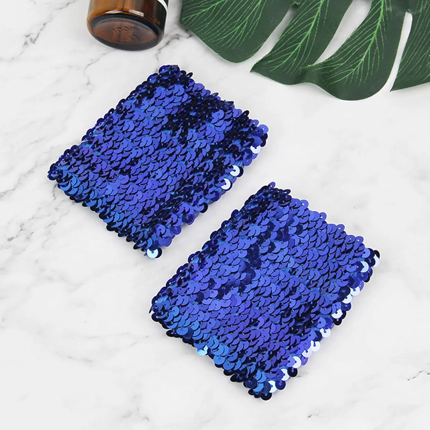 Stylish Stretchy Elastic Arm Sleeves Blingbling Sequins For Party Costume Women's Cuffs Arm Sleeve With Sequins