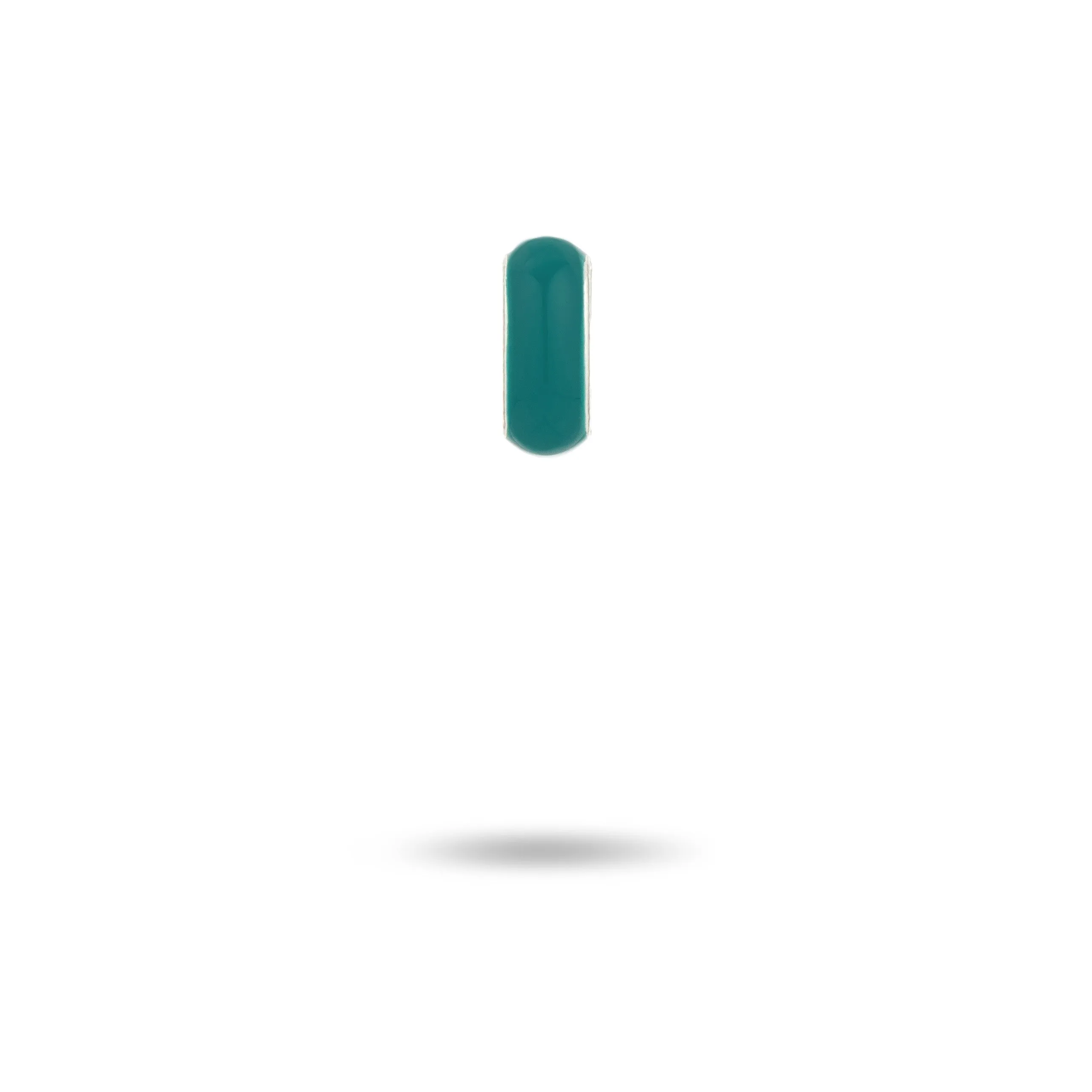 Teal Enamel Mini Bead
