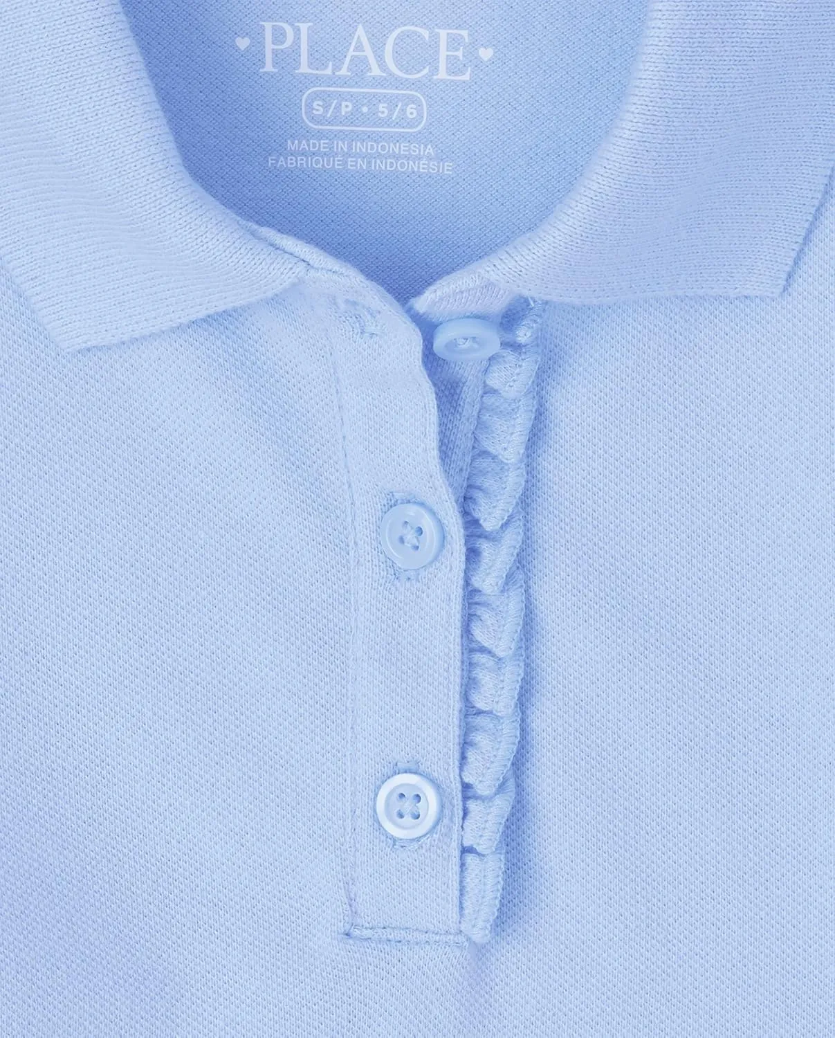 The Children's Place Girls Short Sleeve Ruffle Pique Polo Multipack
