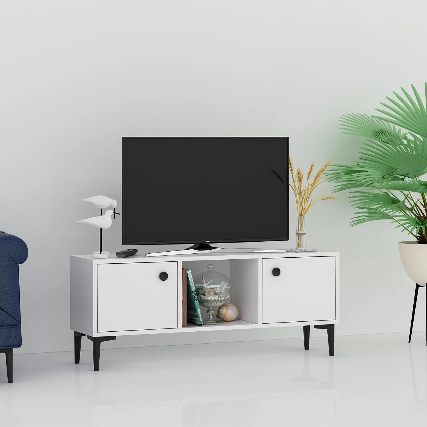 TV Stand Parion - White