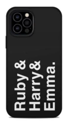 vegan leather multi name phone case