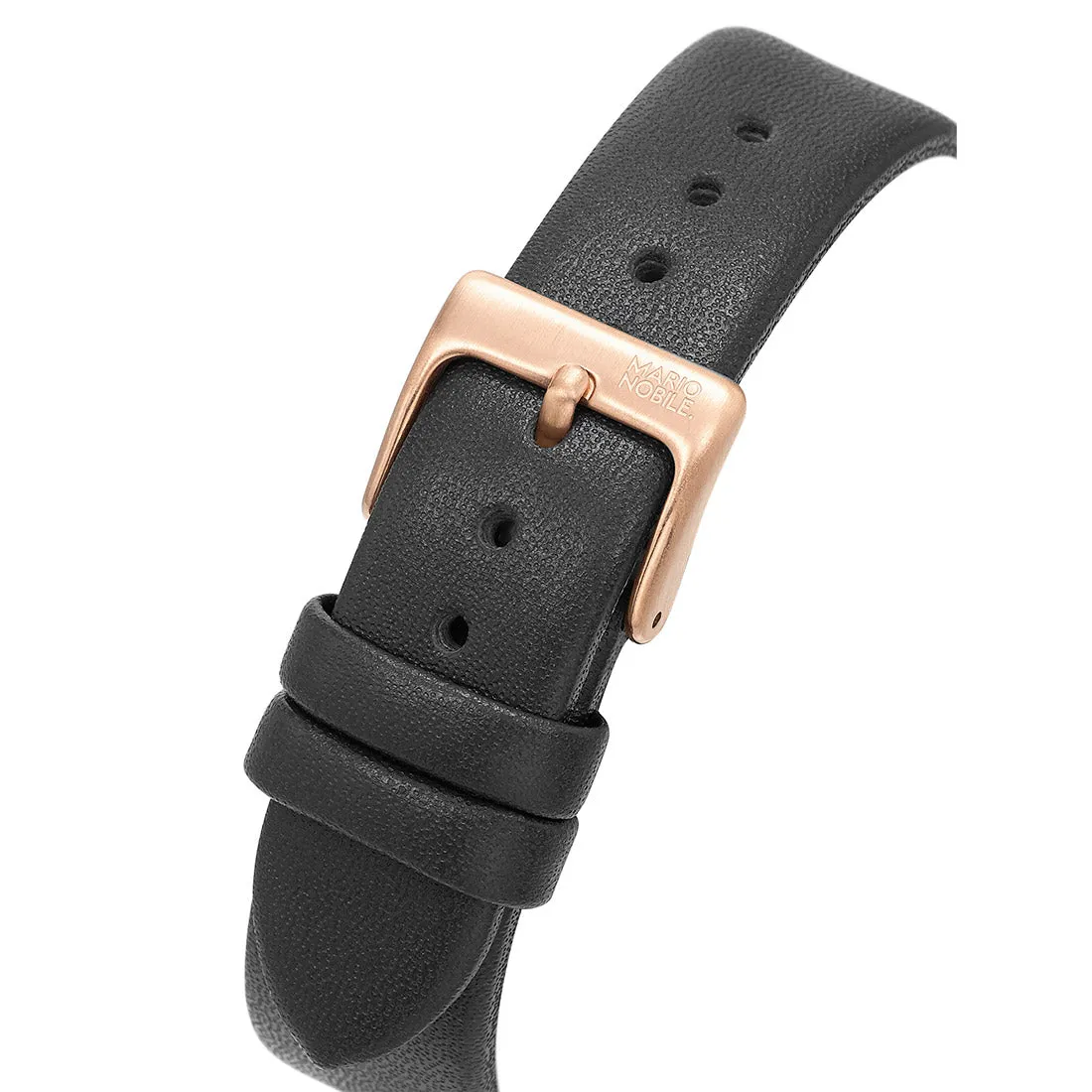 Volare Rose Gold Black Leather / Personalization