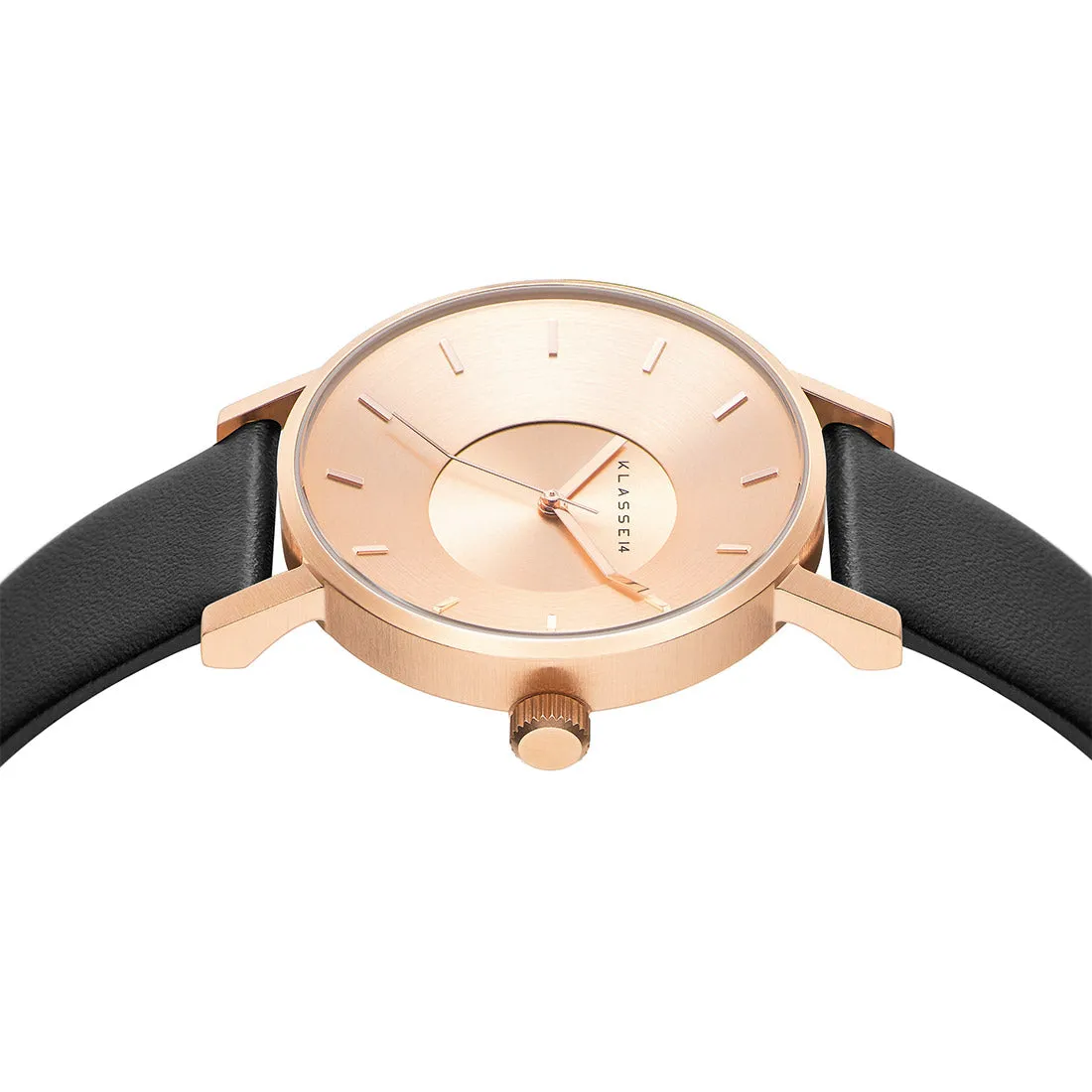 Volare Rose Gold Black Leather / Personalization