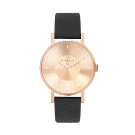 Volare Rose Gold Black Leather / Personalization
