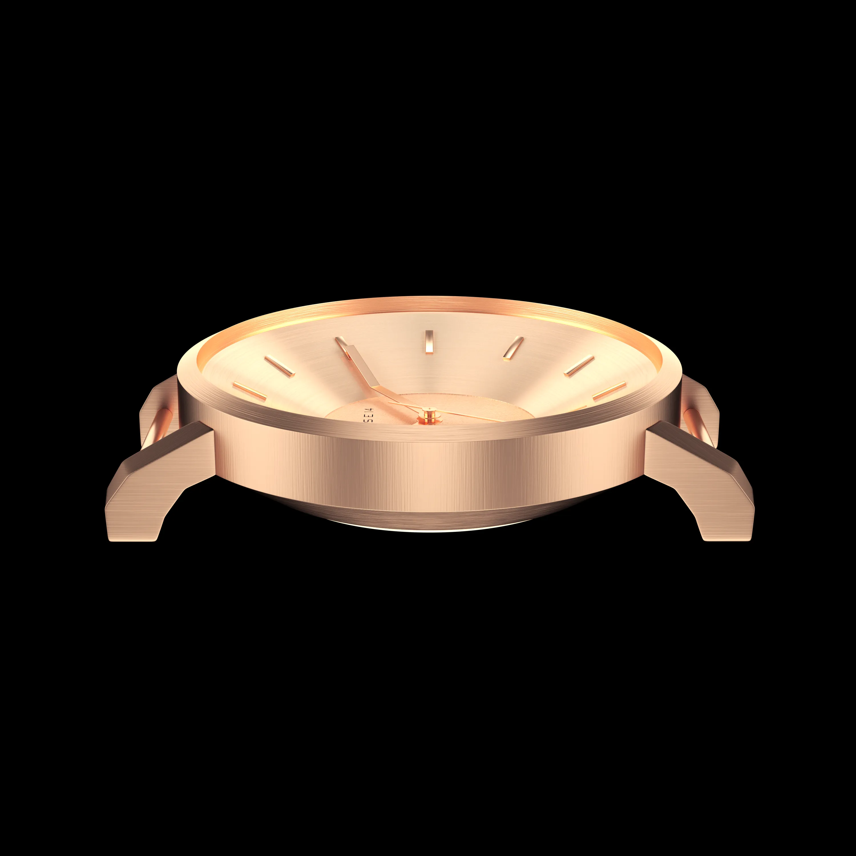 Volare Rose Gold Black Leather / Personalization