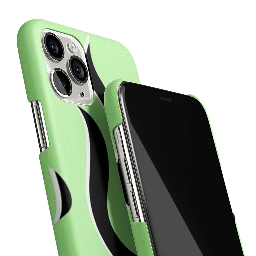 Y2K Retro Green Flames Phone Cover | Matte Case